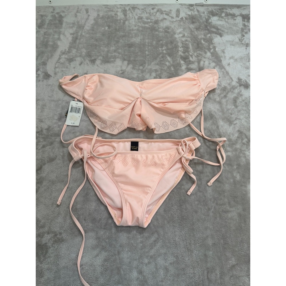 Ninety Six Degrees Womens 2-pc Bikini Swimsuit  Size Large Cotton Candy Pink NWT